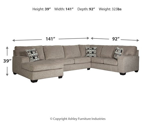 Ballinasloe 3-Piece Sectional with Chaise