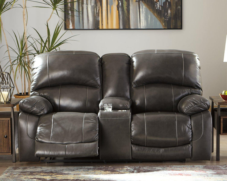 Hallstrung Power Reclining Loveseat with Console