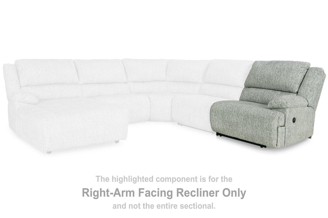 McClelland Reclining Sectional Loveseat with Console